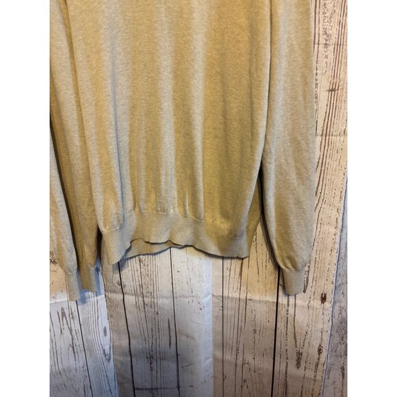 VanHeusen Vintage Men’s 80’s V neck Beige Pullover Sweater Size XXL - Picture 4 of 9